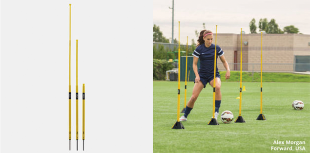 sklz soccer agility poles training speed standup